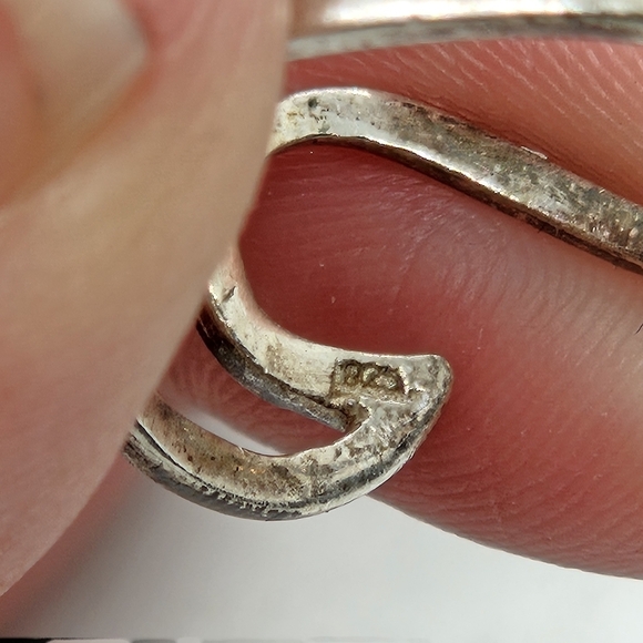 sterling silver wave ring size 5.5 - Picture 3 of 5